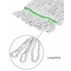 Alpine Industries 1in Head and Tail Bands Loop End 24oz Cotton Mop Head, Green, 2PK ALP301-02-1G-2PK